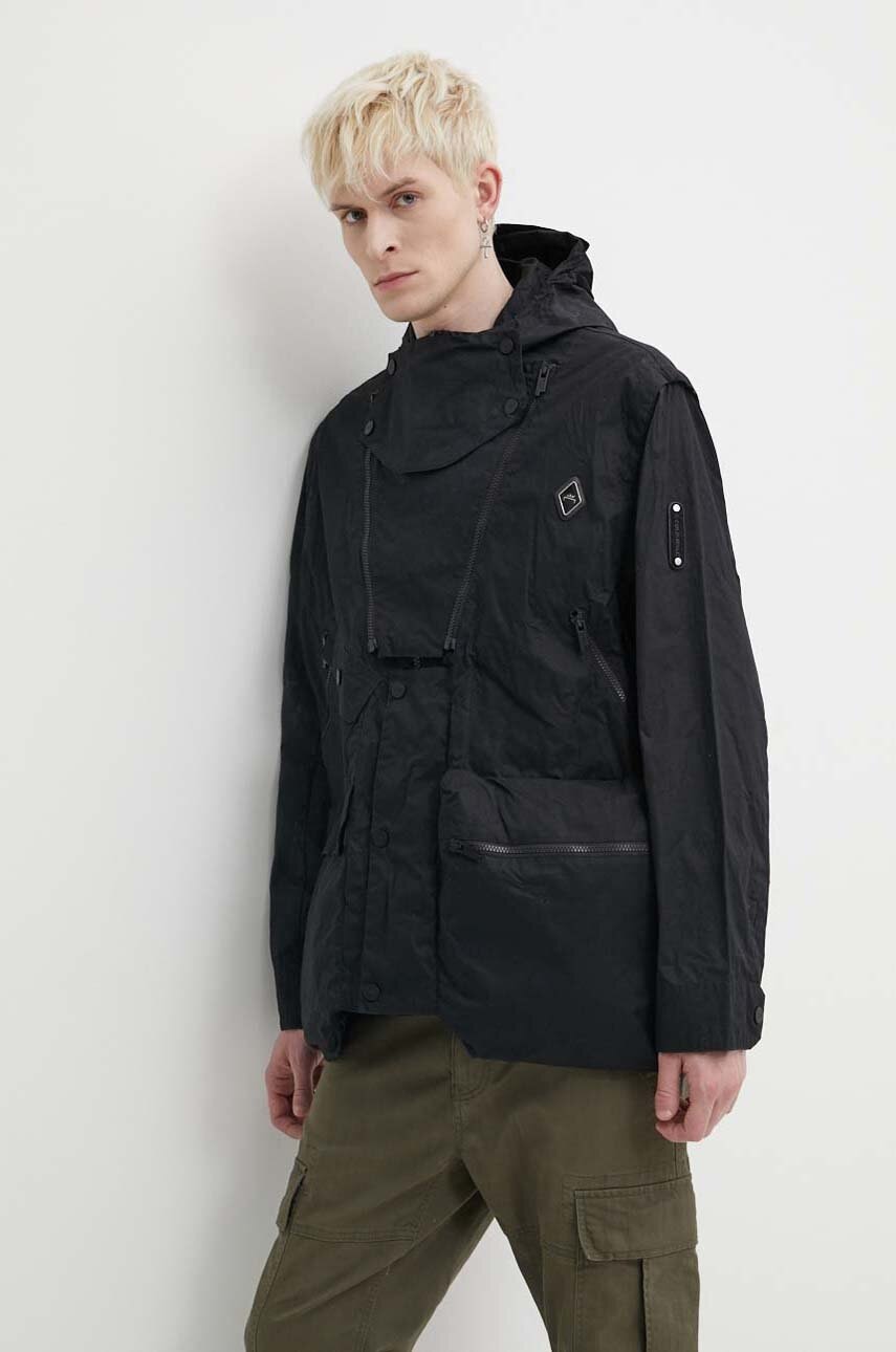 Βαμβακερό σακάκι A-COLD-WALL* Cargo Storm Jacket χρώμα: μαύρο, ACWMO254