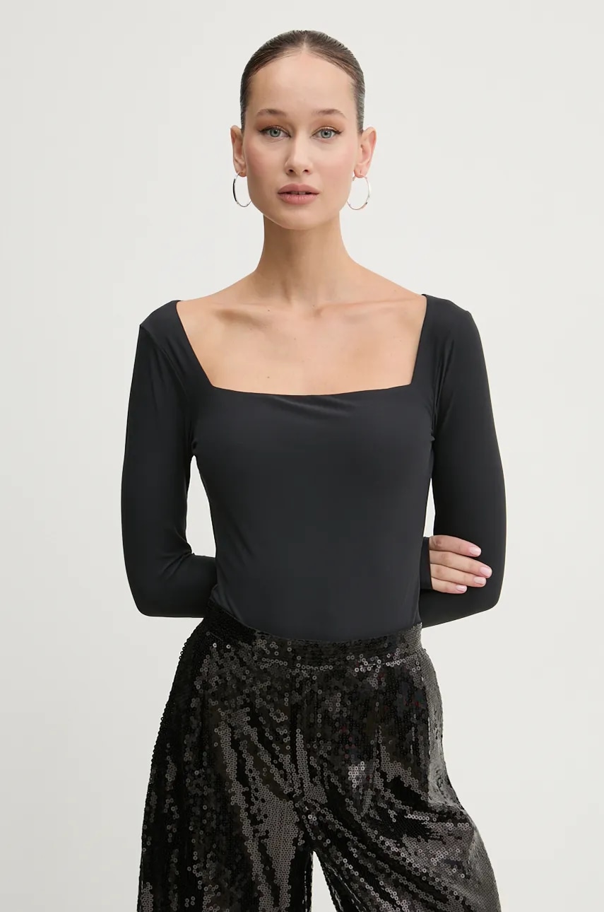 Κορμάκι Abercrombie & Fitch χρώμα: μαύρο, KI139-4632