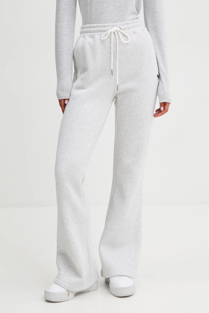 Παντελόνι φόρμας Abercrombie & Fitch χρώμα: γκρι, KI147-4086