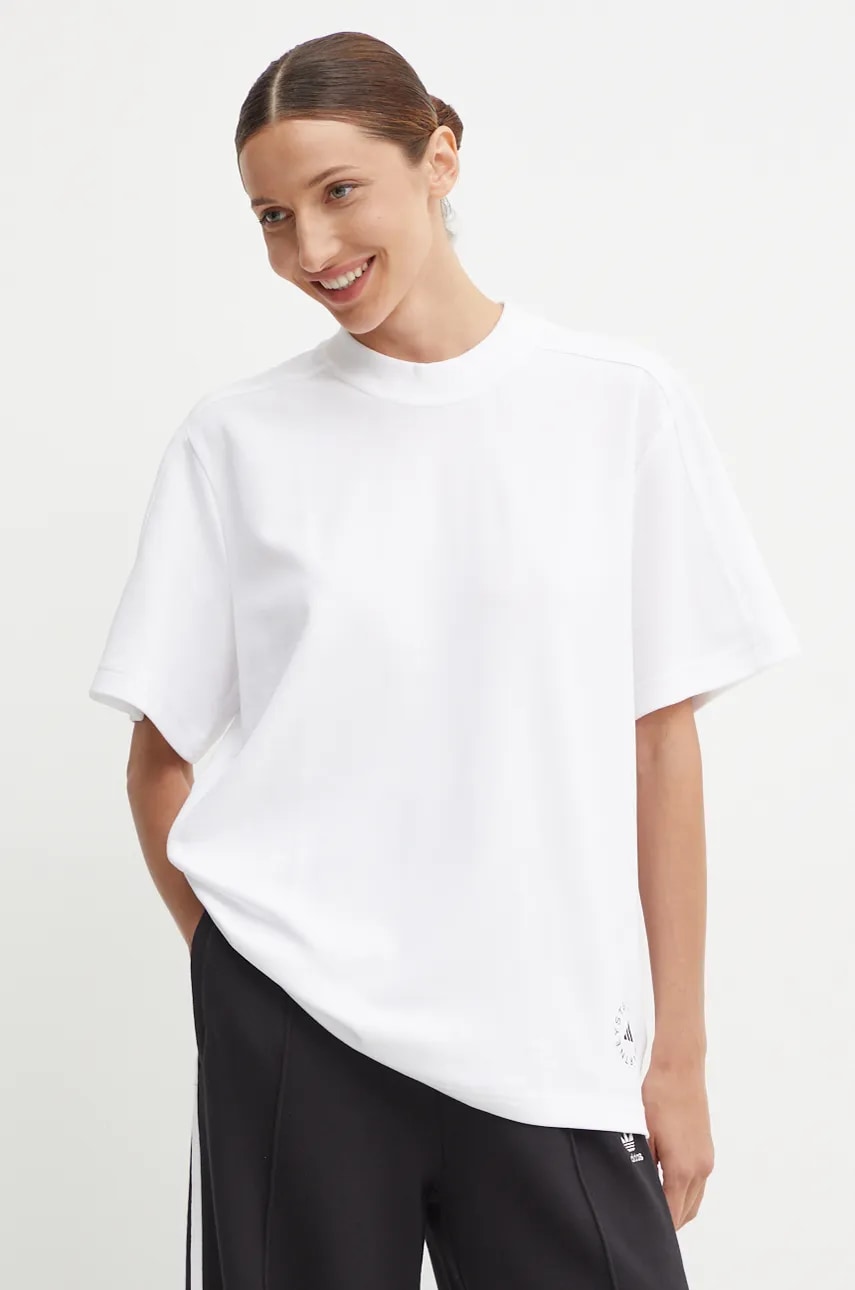 Μπλουζάκι adidas by Stella McCartney χρώμα: άσπρο, IB6855
