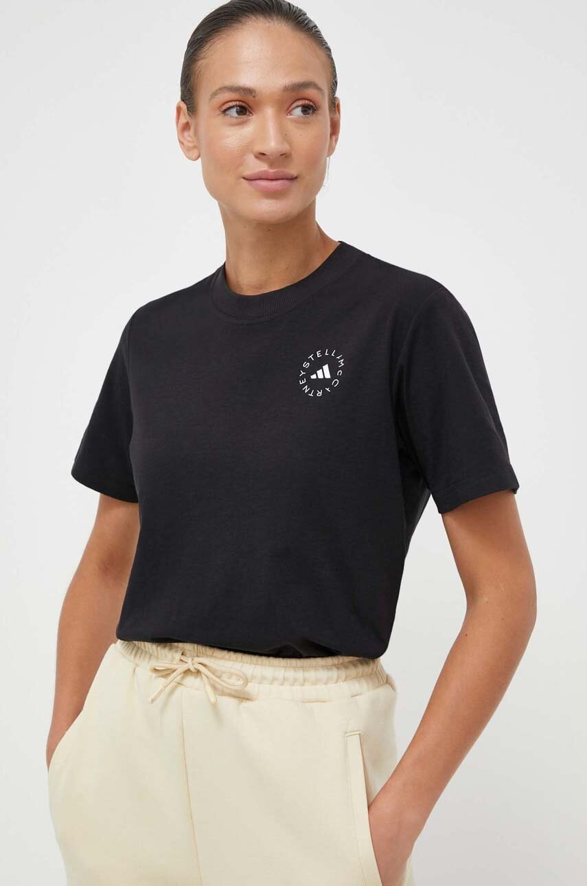 Μπλουζάκι adidas by Stella McCartney χρώμα: μαύρο IL3431 HR9170