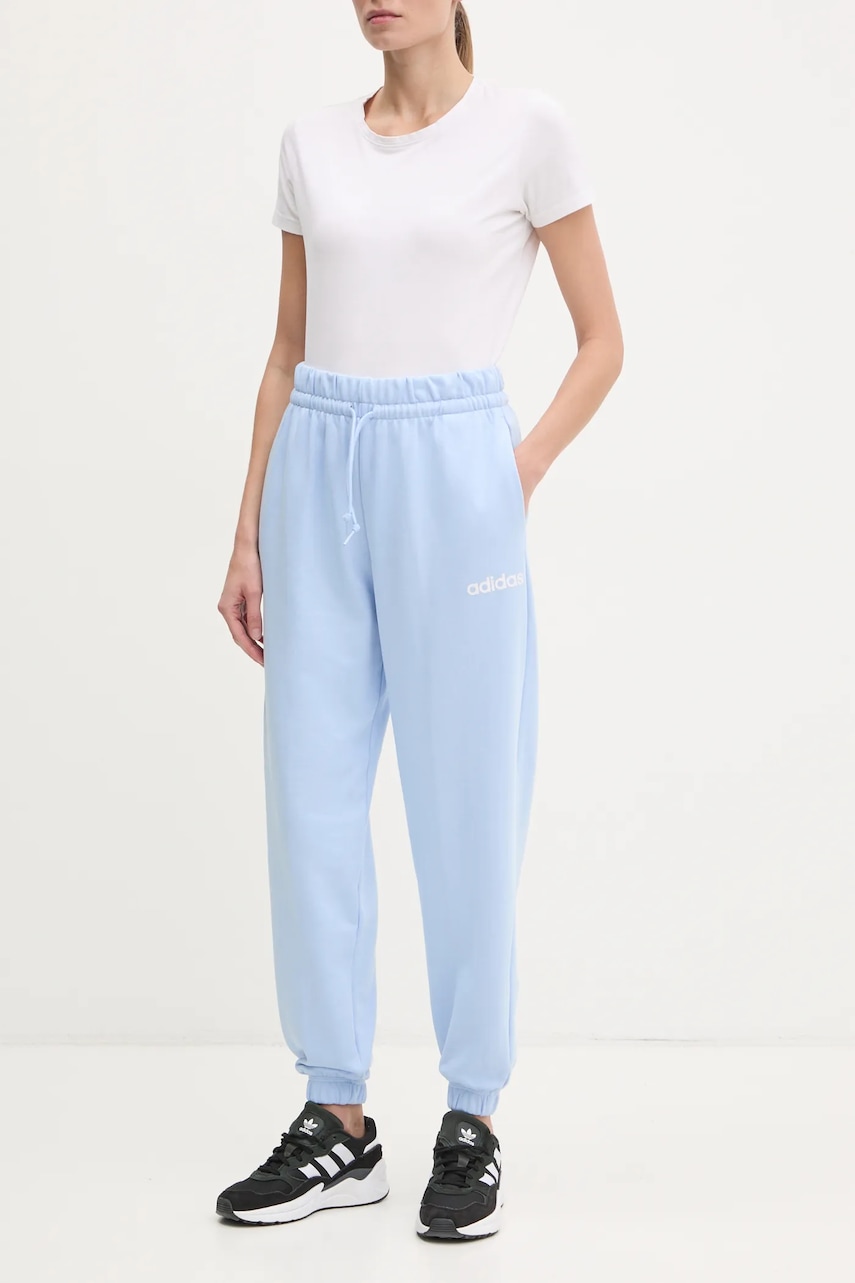 Παντελόνι φόρμας adidas Essentials Linear χρώμα: μπλε, JC5951