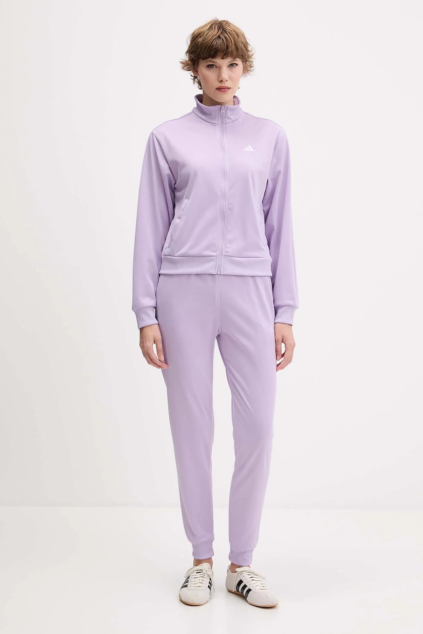 Φόρμα adidas Feelcozy χρώμα: μοβ, JX0517