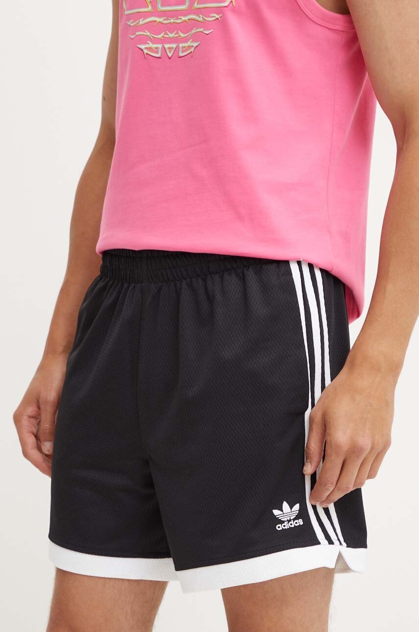 Σορτς adidas Originals Adicolor χρώμα: μαύρο, IZ4800