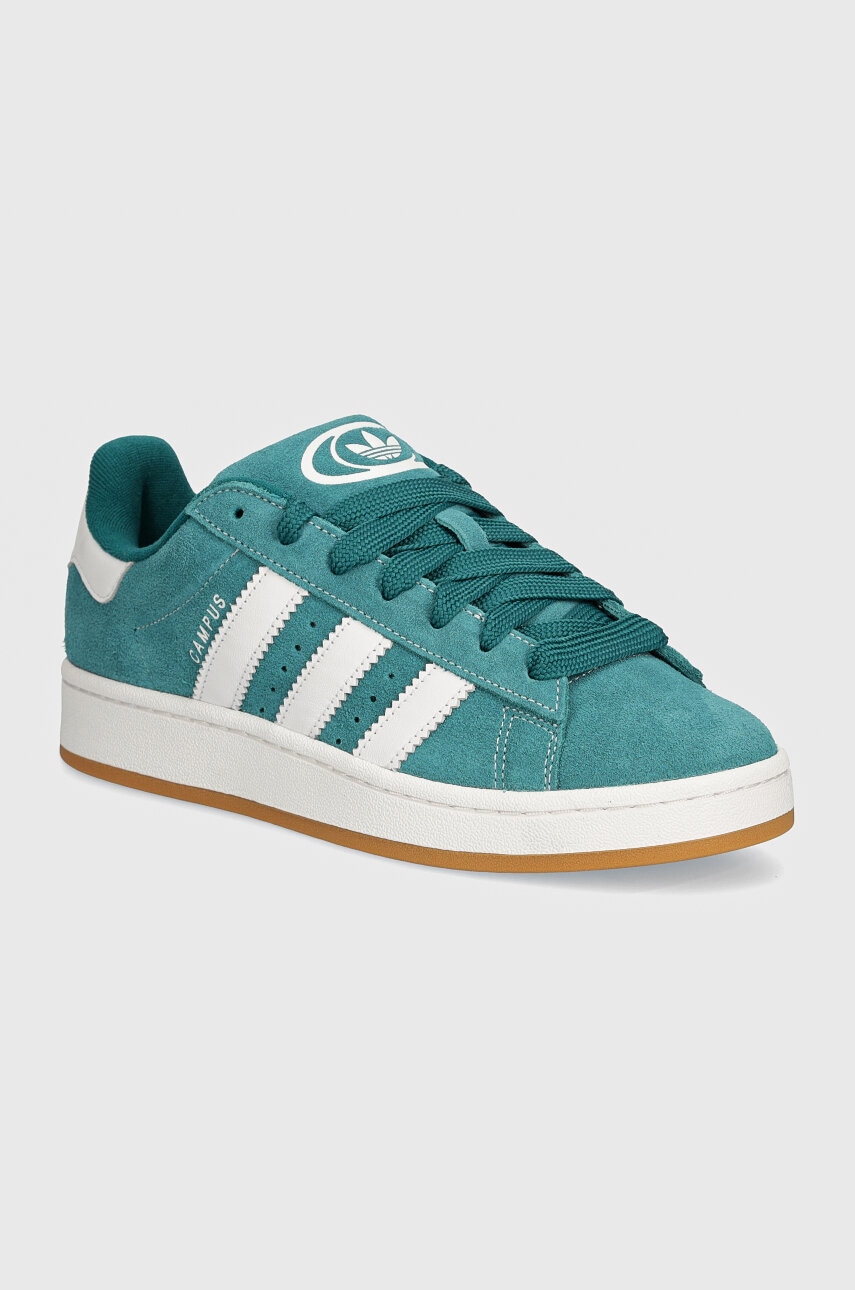 Σουέτ αθλητικά παπούτσια adidas Originals Campus 00s χρώμα: πράσινο, ID1437
