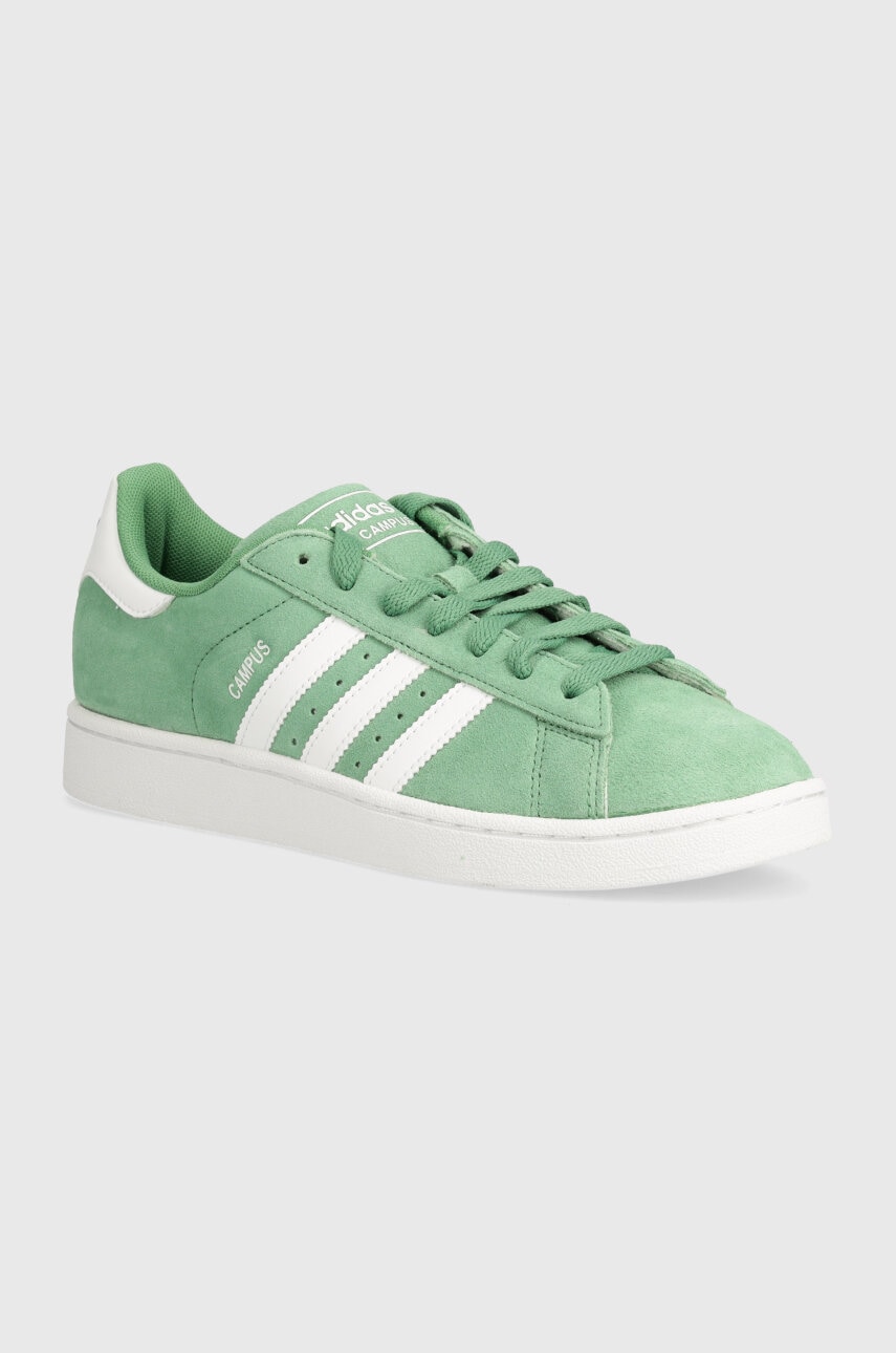 Σουέτ αθλητικά παπούτσια adidas Originals Campus 2 χρώμα: πράσινο, IE9069
