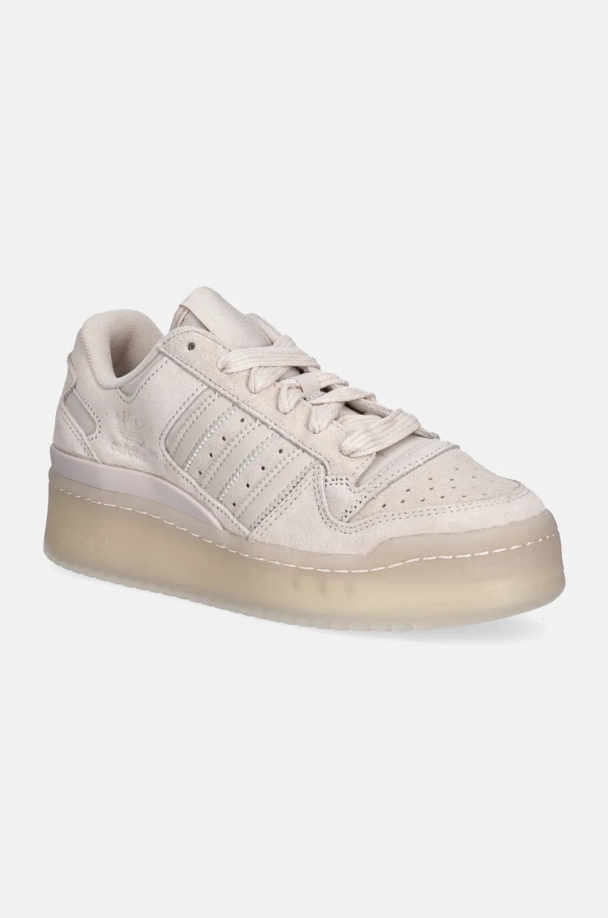 Σουέτ αθλητικά παπούτσια adidas Originals Forum Bold Stripes W χρώμα: πορτοκαλί, IF7222