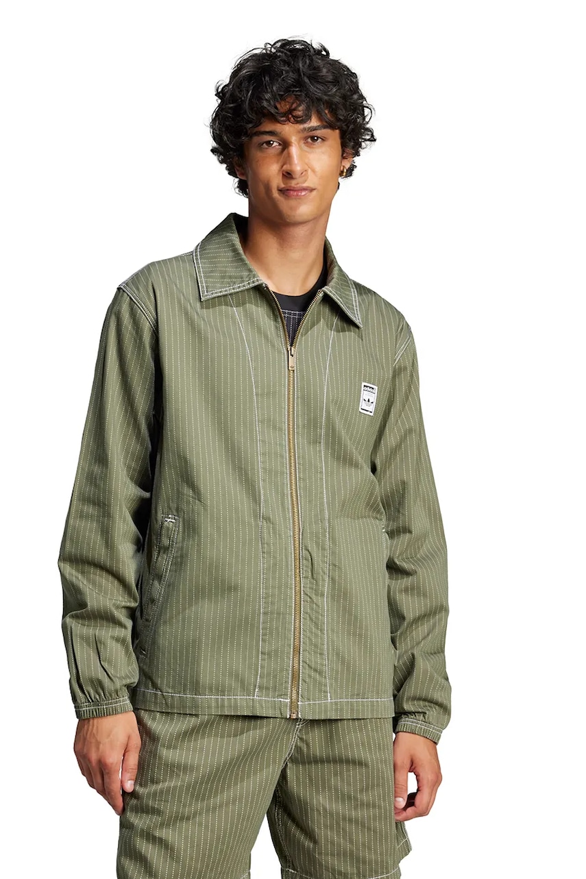 Πουκάμισο adidas Originals Wabash Nylon Coach χρώμα: πράσινο, JP4484
