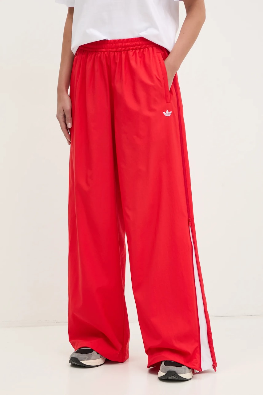 Παντελόνι φόρμας adidas Originals WOVEN TP χρώμα: κόκκινο, JX9205
