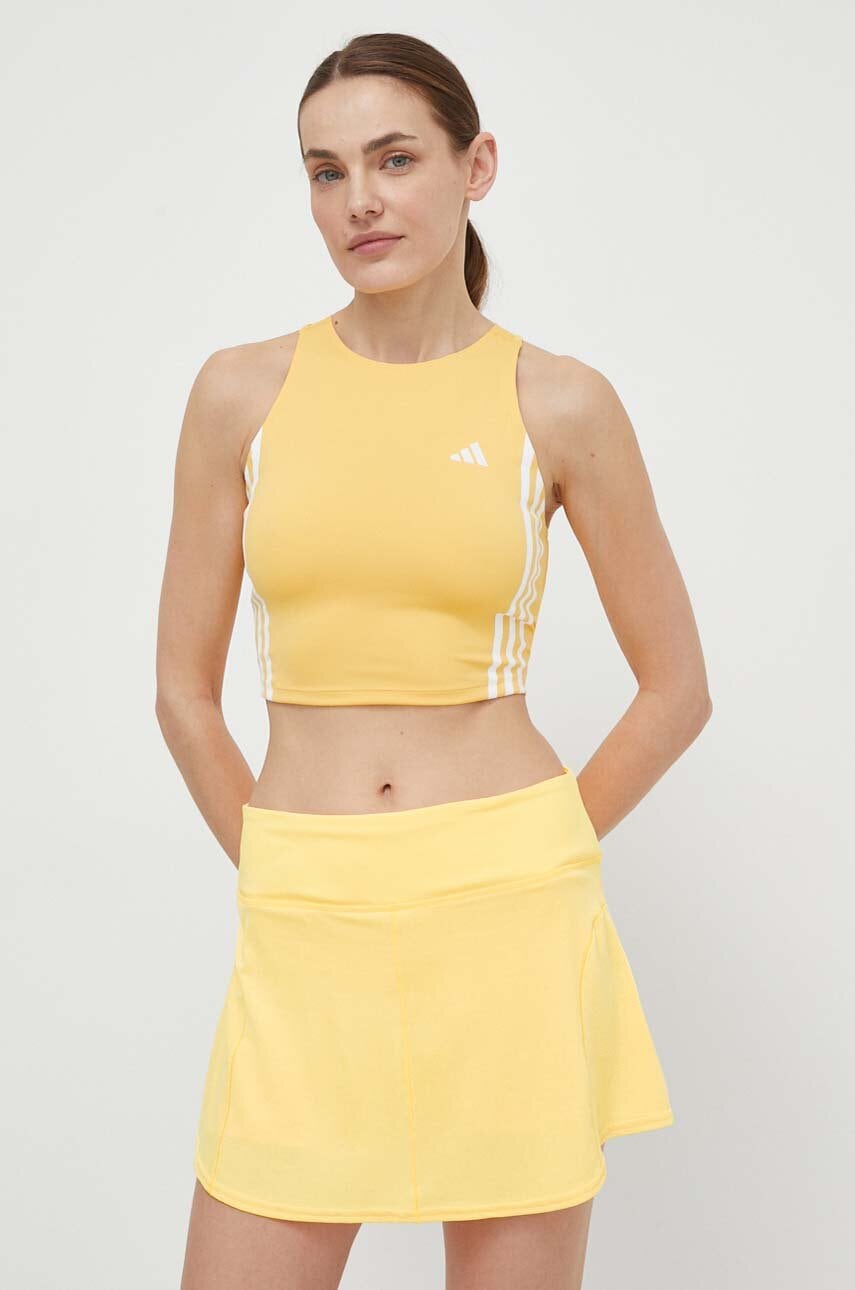 Τοπ για τρέξιμο adidas Performance Own the Run χρώμα: κίτρινο, IN8340