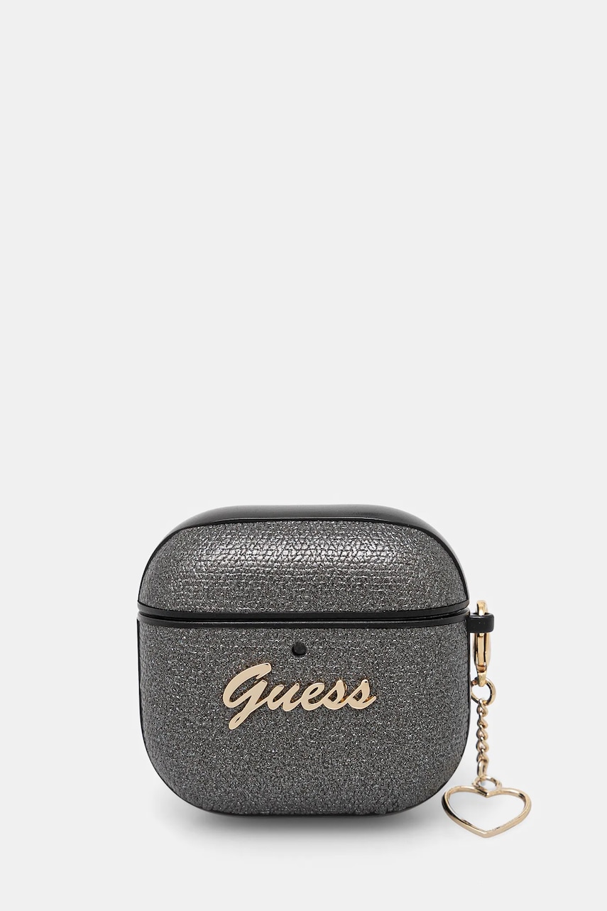 Θήκη για airpods Guess 4 χρώμα: μαύρο, GUA4PGMCSK