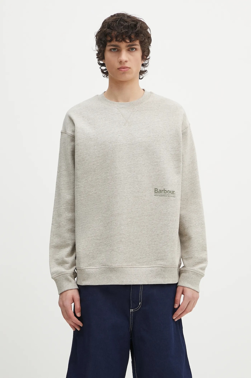 Μπλούζα Barbour Barbour Calton OS Fit Crew Sweatshirt χρώμα: μπεζ, MOL0676