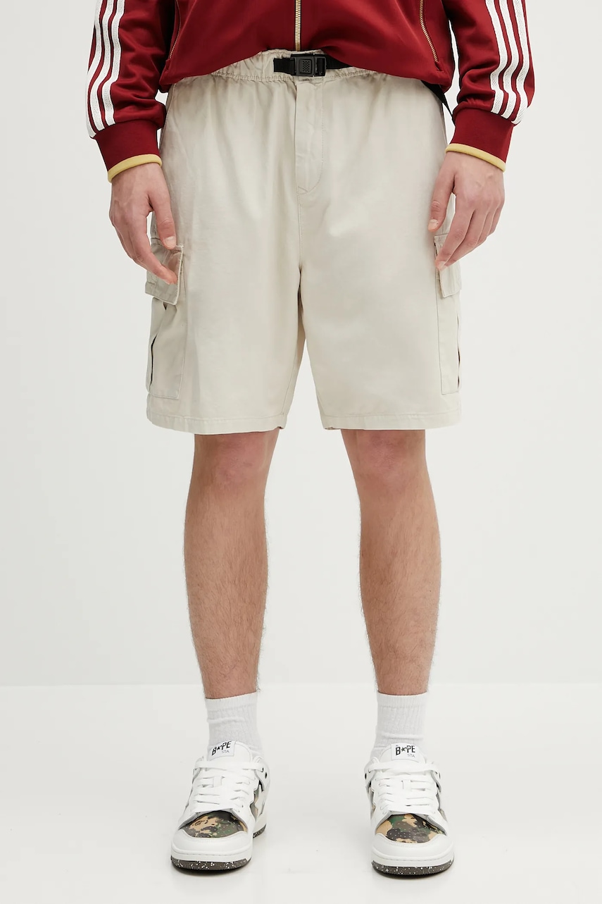Βαμβακερό σορτσάκι Barbour Barbour Grindle Cargo Relaxed Short χρώμα: μπεζ, MST0062