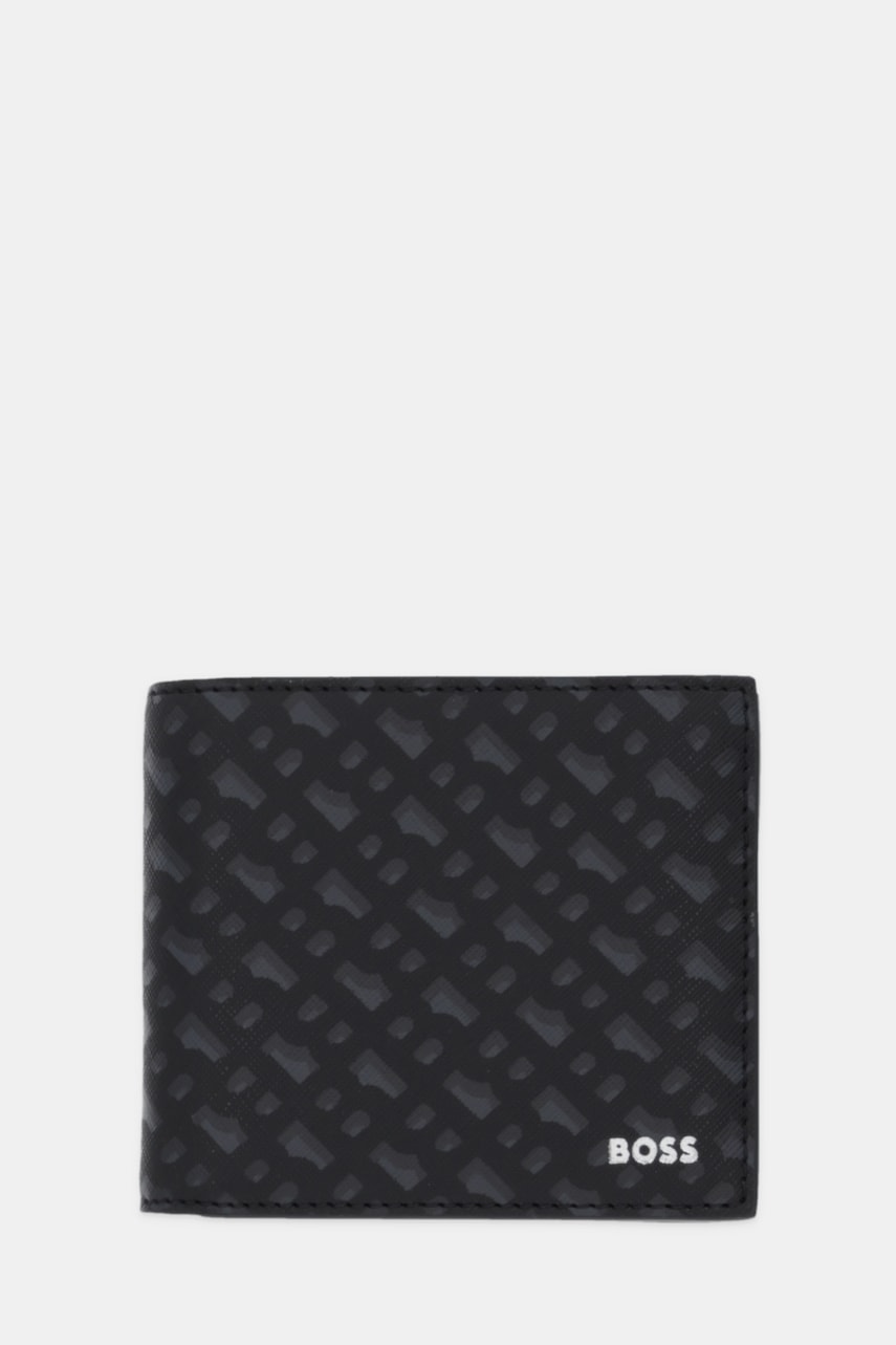 Δερμάτινο πορτοφόλι BOSS ανδρικό, χρώμα: μαύρο, 50552830