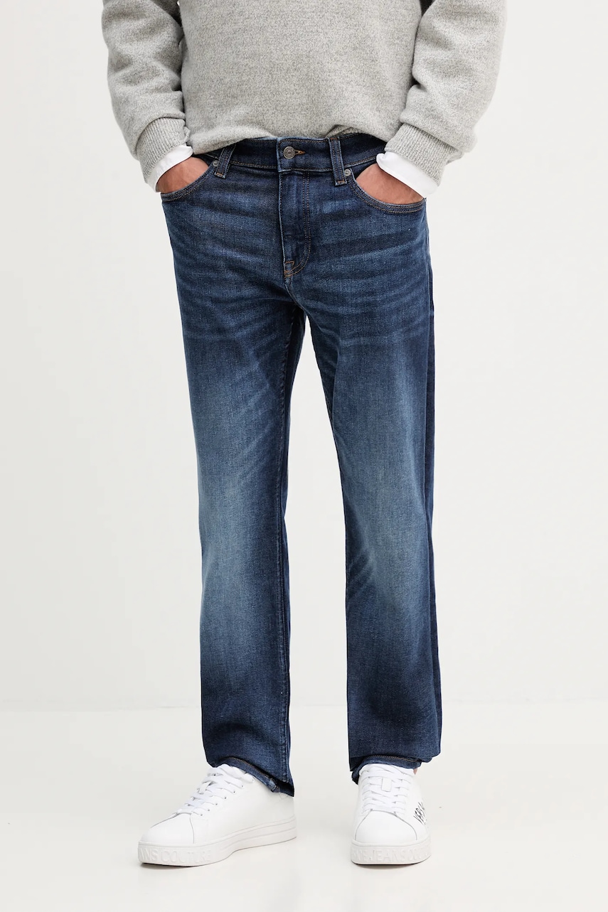 Τζιν παντελόνι BOSS Orange χρώμα: ναυτικό μπλε, 50549523