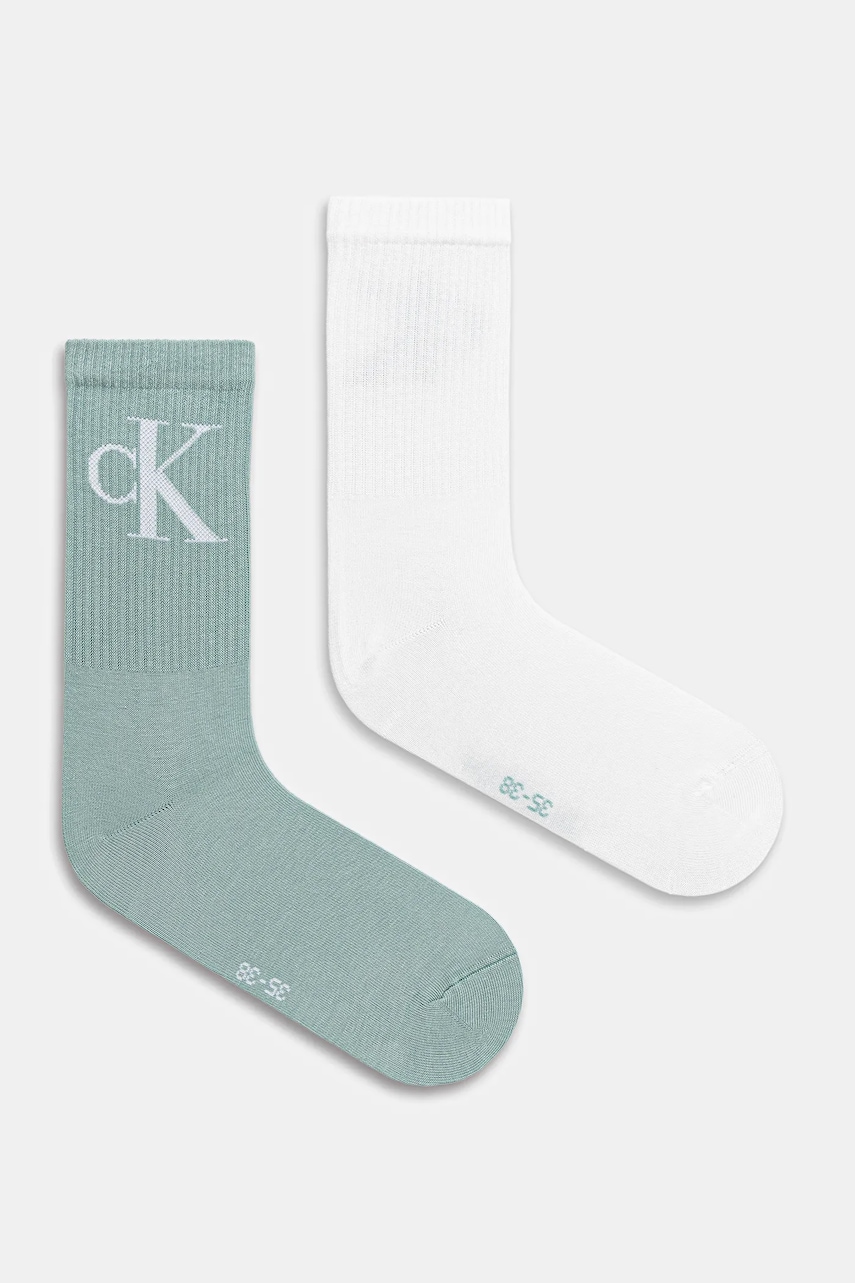 Κάλτσες Calvin Klein Jeans 2-pack χρώμα: μαύρο, 701228811