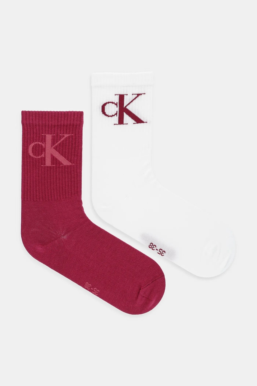 Κάλτσες Calvin Klein Jeans 2-pack χρώμα: μαύρο, 701228811