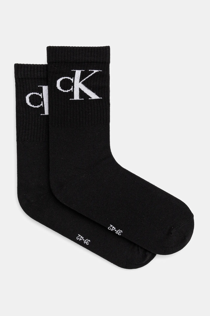 Κάλτσες Calvin Klein Jeans 2-pack χρώμα: μαύρο, 701228811