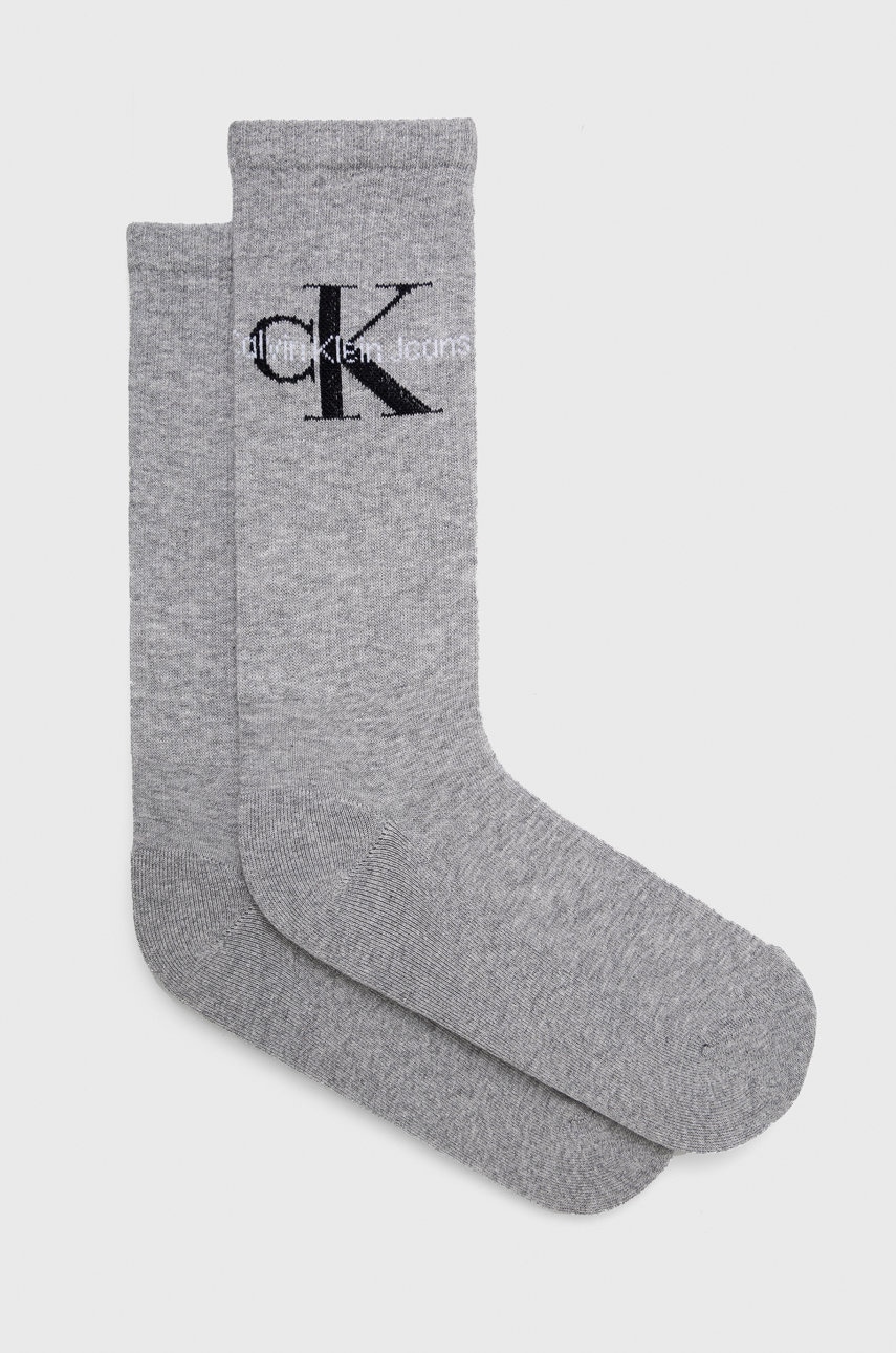Κάλτσες Calvin Klein Jeans ανδρικες, χρώμα: γκρι 701218732
