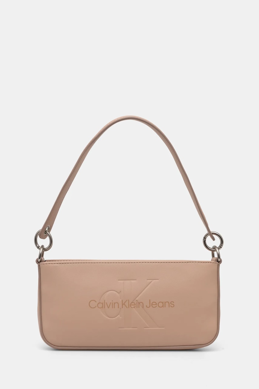 Τσάντα Calvin Klein Jeans χρώμα: ροζ, K60K610679