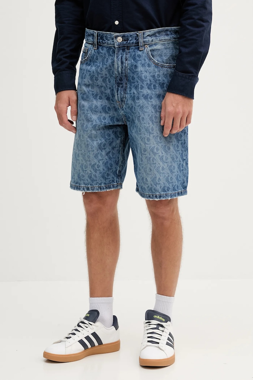 Τζιν σορτς Calvin Klein Jeans ανδρικό, χρώμα: μπλε, LV04RC722G