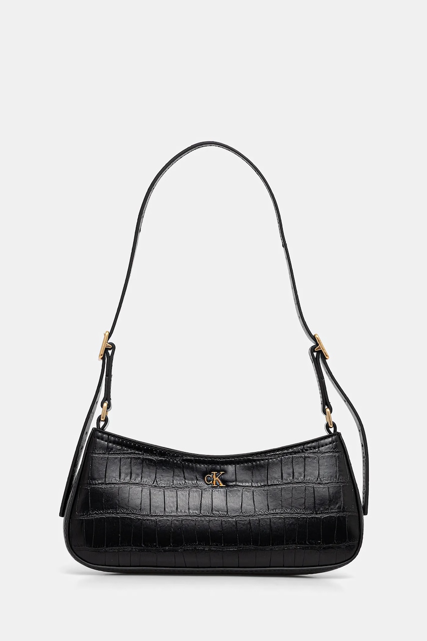 Τσάντα Calvin Klein χρώμα: μαύρο, LV04F3283G