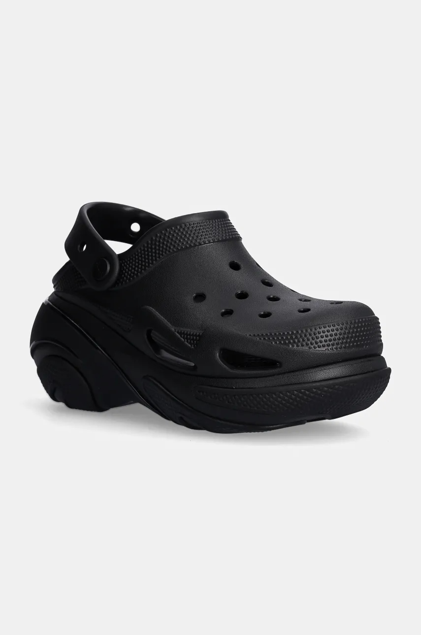 Παντόφλες Crocs Bubble Crush Clog χρώμα: μαύρο, 210061