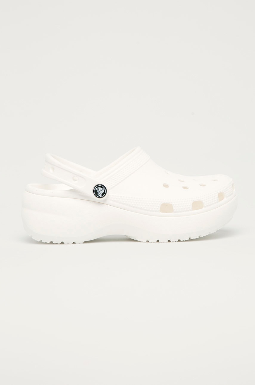 Παντόφλες Crocs Classic Platform Clog Classic Platform Clog χρώμα: άσπρο, 2675 IL3431 207989