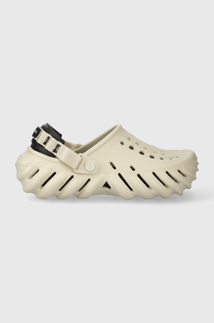 Παντόφλες Crocs Echo Clog Echo Clog χρώμα: μπεζ, 207937 207937