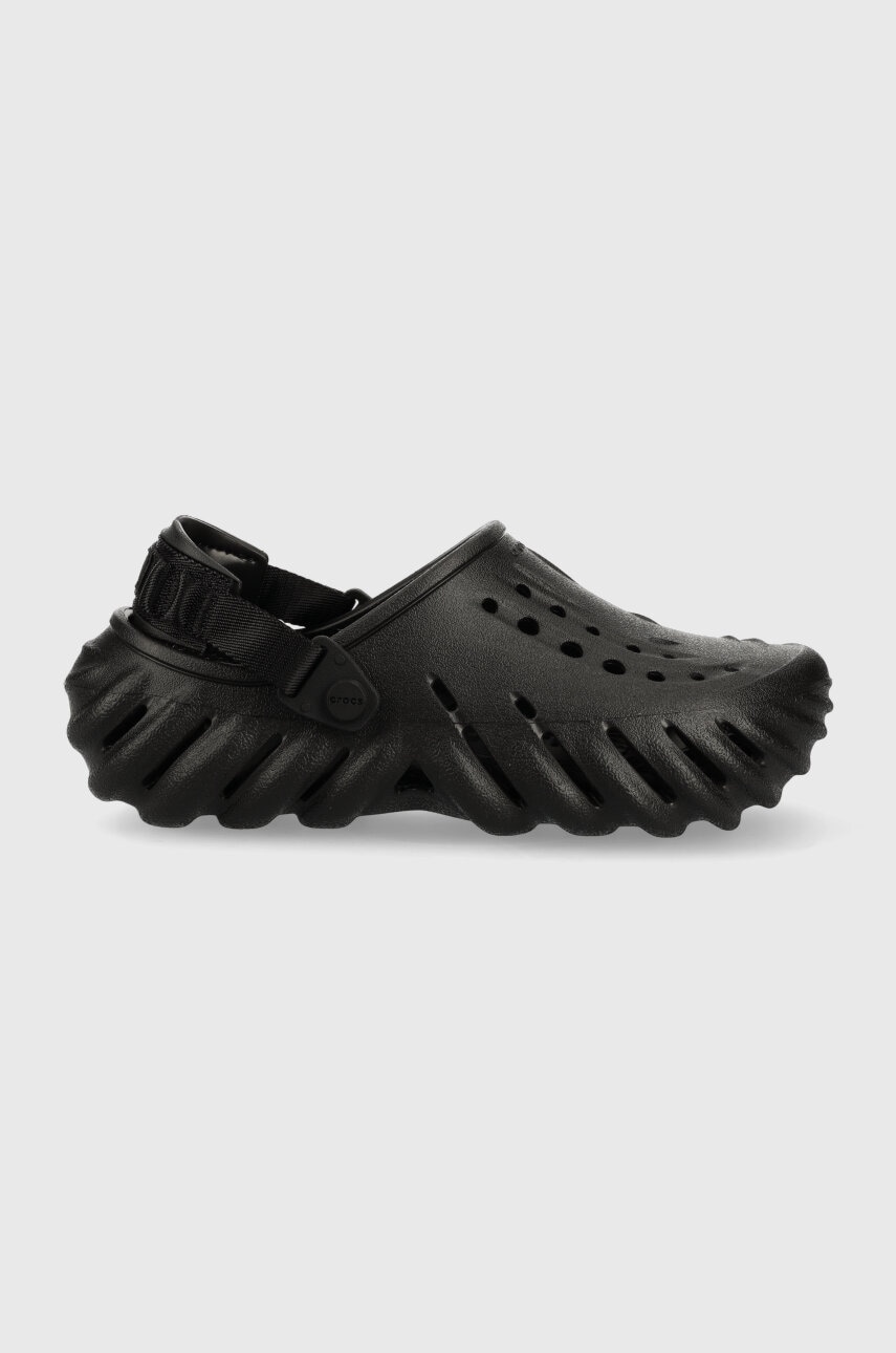 Παντόφλες Crocs Echo Clog Echo Clog χρώμα: μαύρο, 27937 IC0434 207937