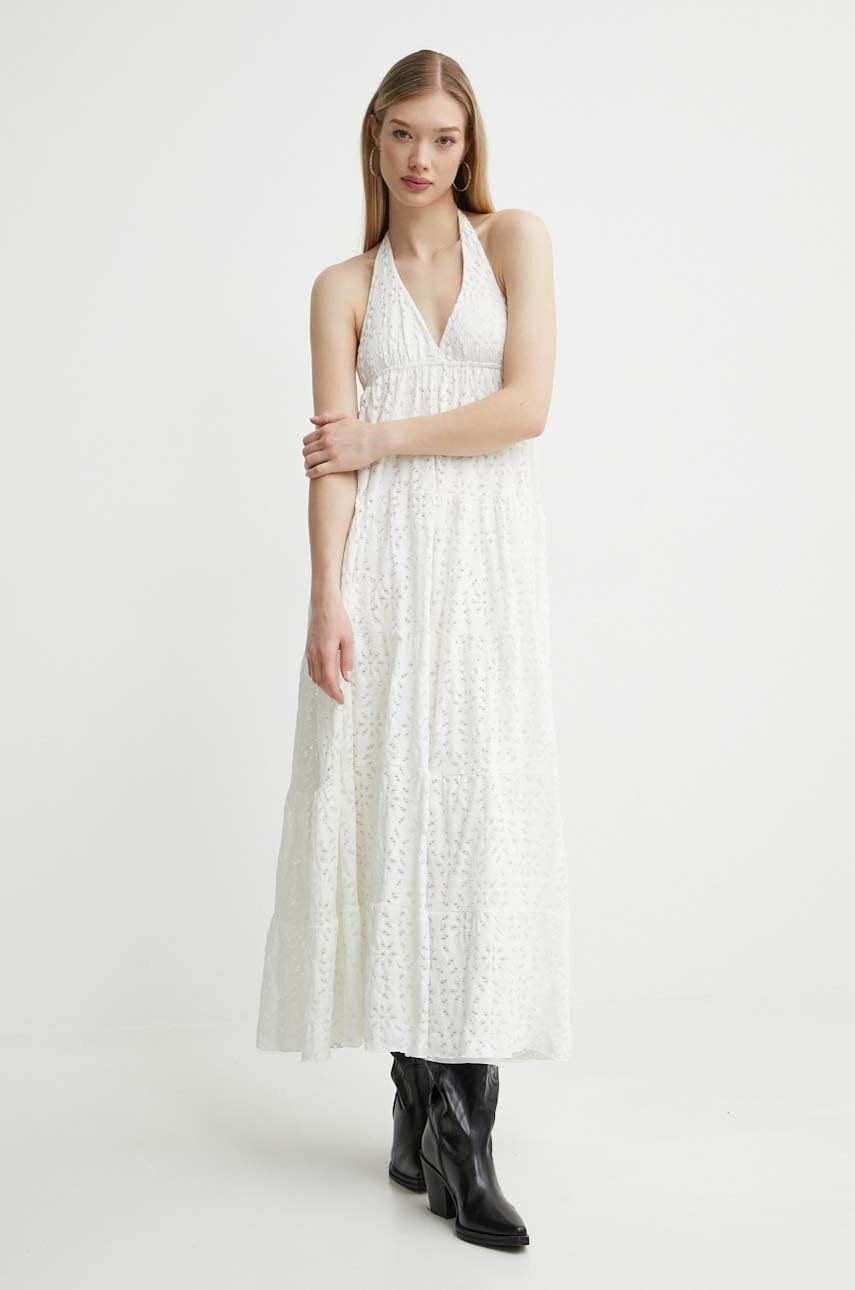 Φόρεμα Desigual TORONTO χρώμα: μπεζ, 24SWVK46