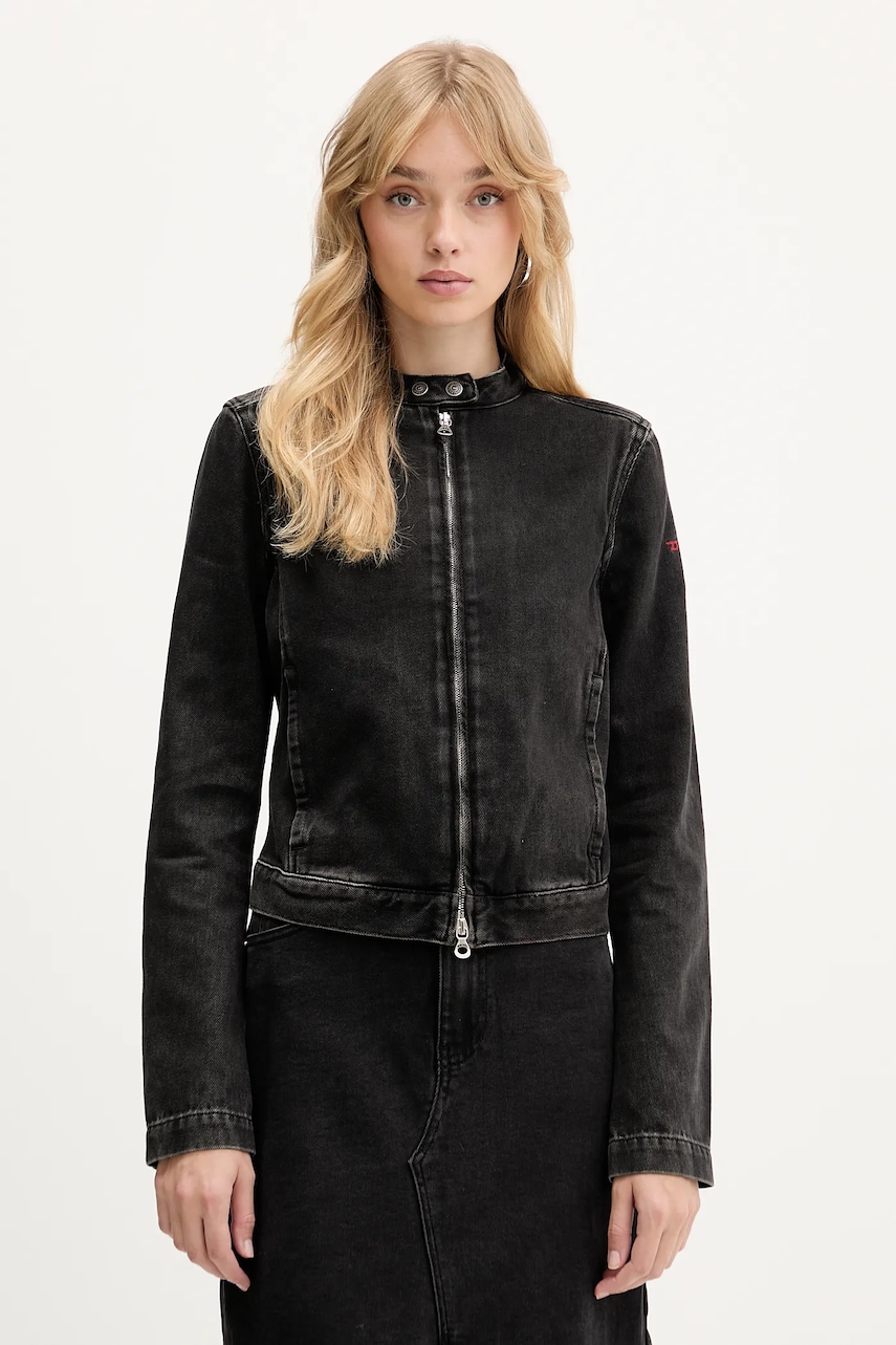 Τζιν μπουφάν Diesel DE-MORNIN JACKET χρώμα: μαύρο, A13434.09I35