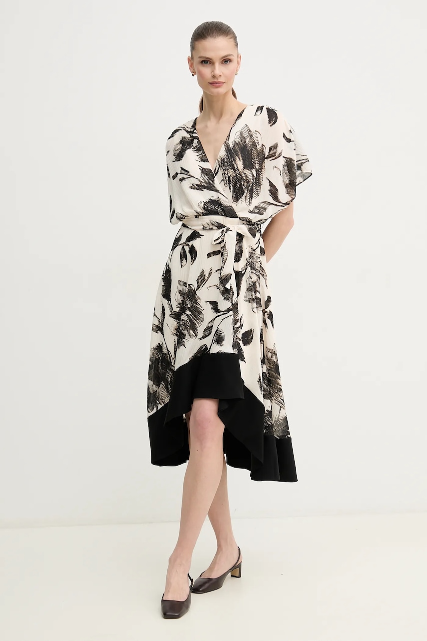 Φόρεμα Dkny χρώμα: μπεζ, DD4K6963