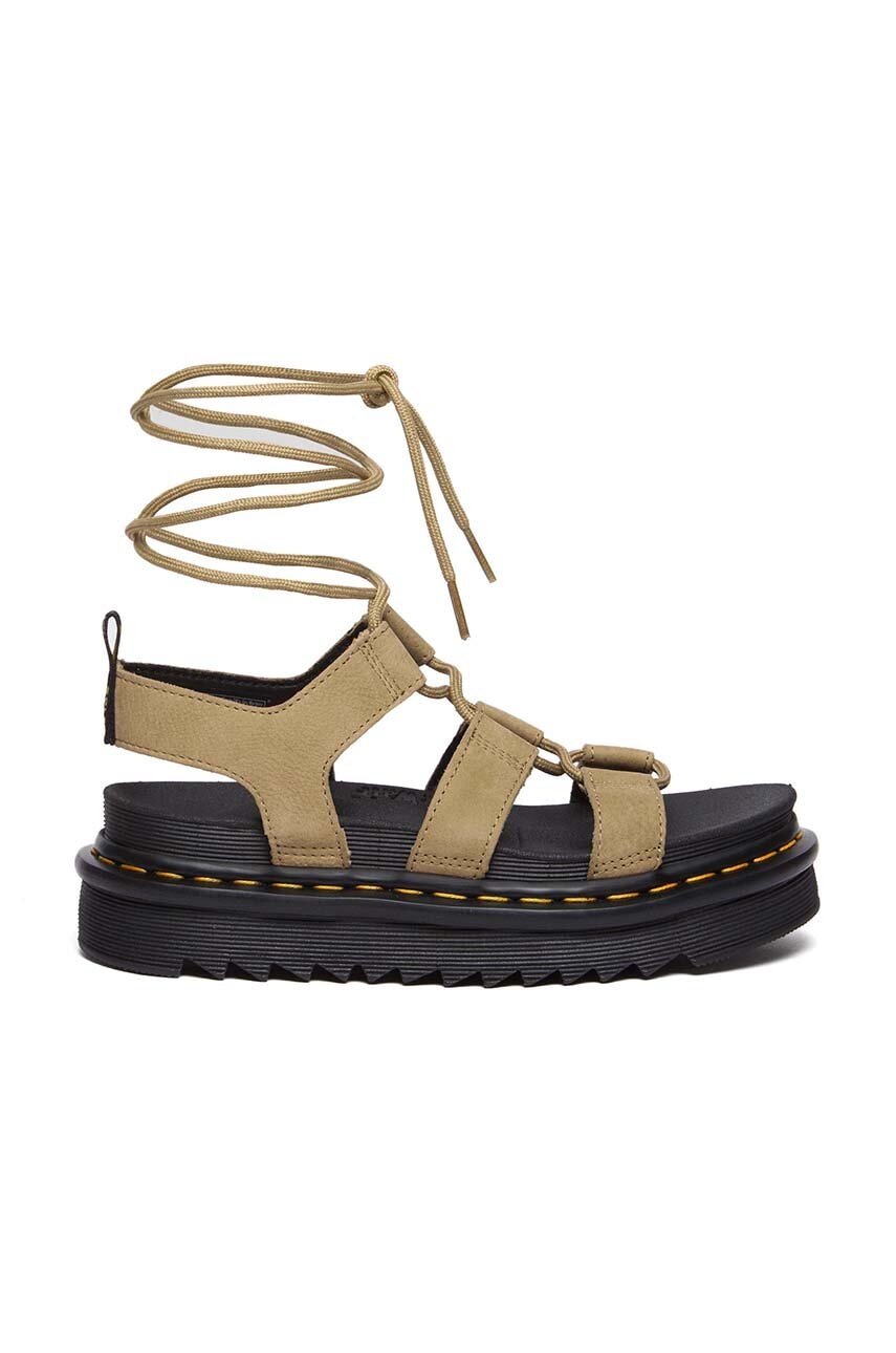 Δερμάτινα σανδάλια Dr. Martens Nartilla χρώμα: μπεζ, DM31738439