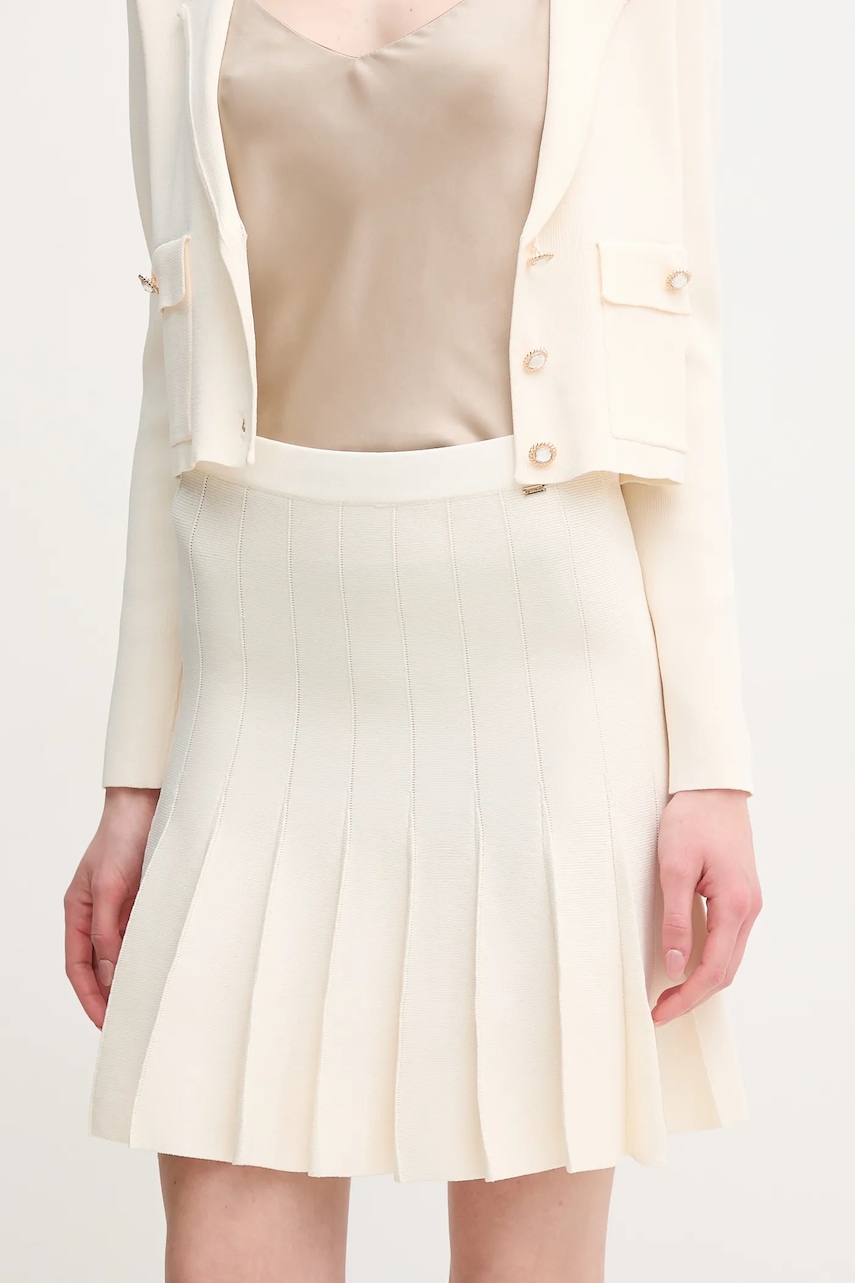 Φούστα Gaudi χρώμα: μπεζ, 511FD73004