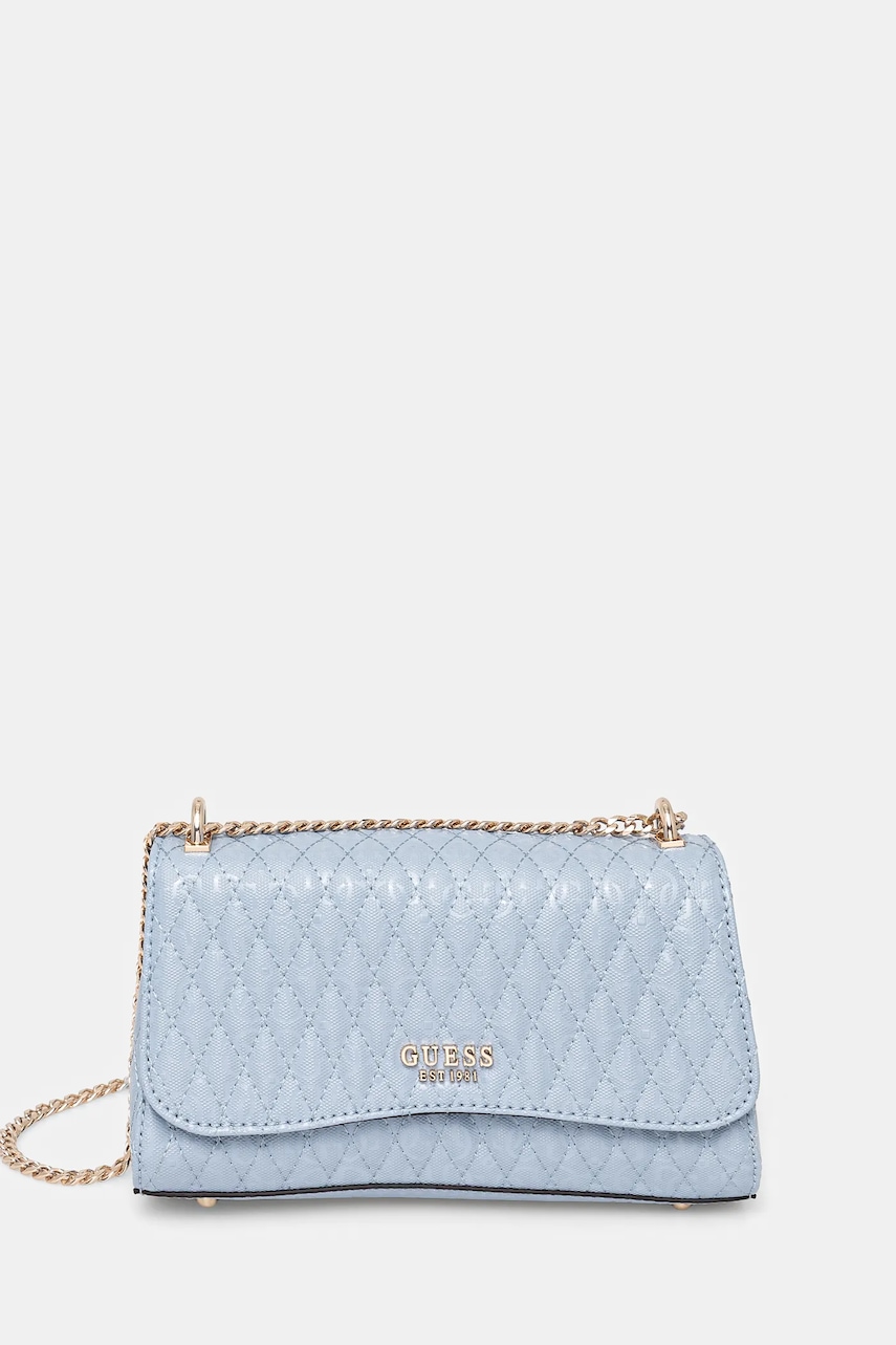 Τσάντα Guess BETULA χρώμα: μπλε, HWGG96 26210