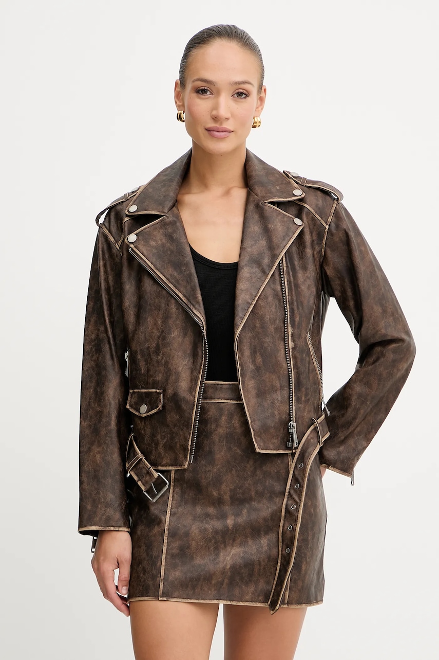 Ραμόνεσκα Guess CHARLENE χρώμα: καφέ, W5YL04 WHDI0