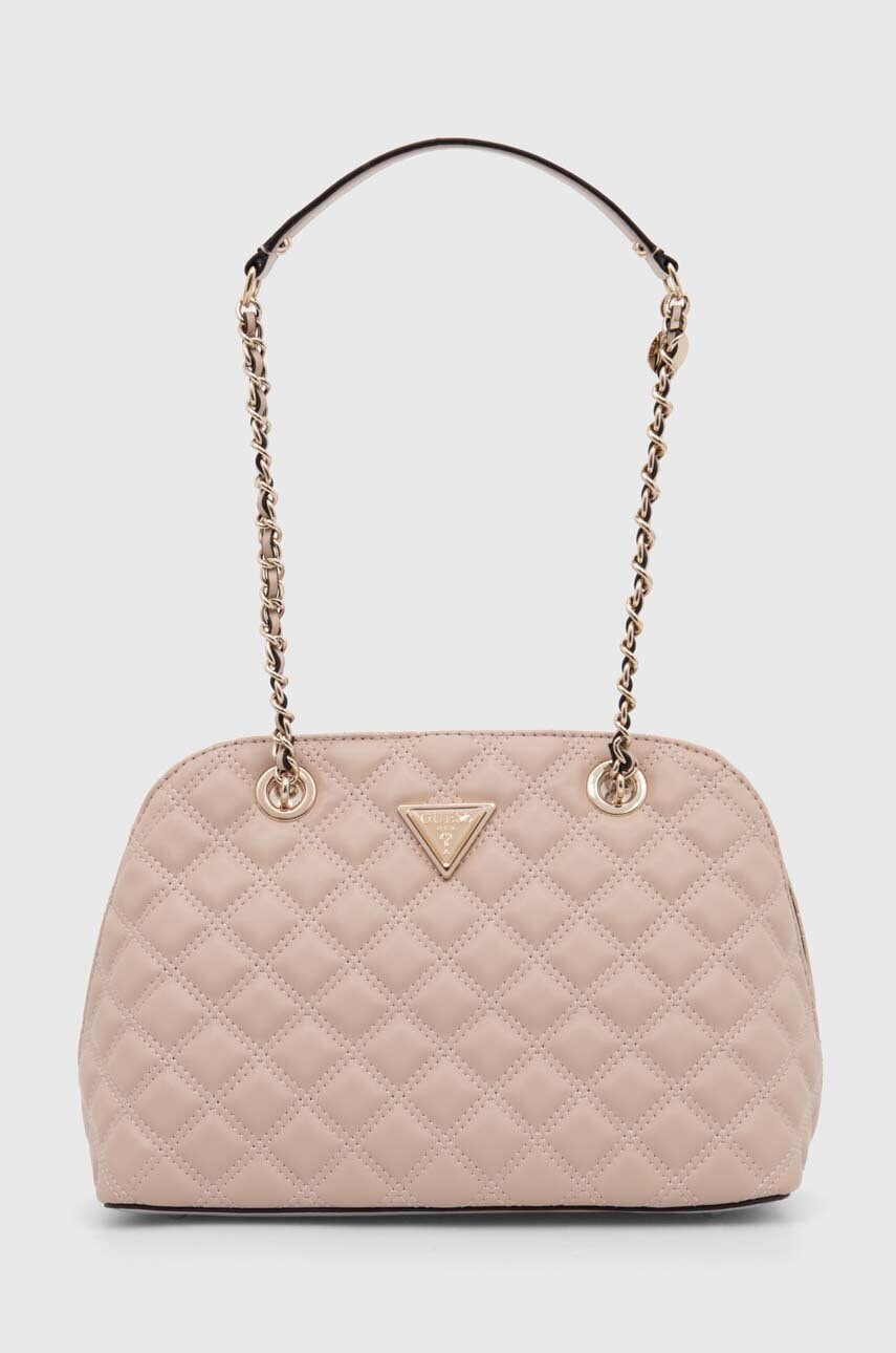 Τσάντα Guess GIULLY χρώμα: ροζ, HWQG87 48050
