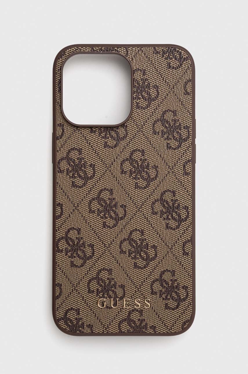 Θήκη κινητού Guess iPhone 15 Pro Max 6.7iPhone 15 Pro Max 6.7" χρώμα: καφέ