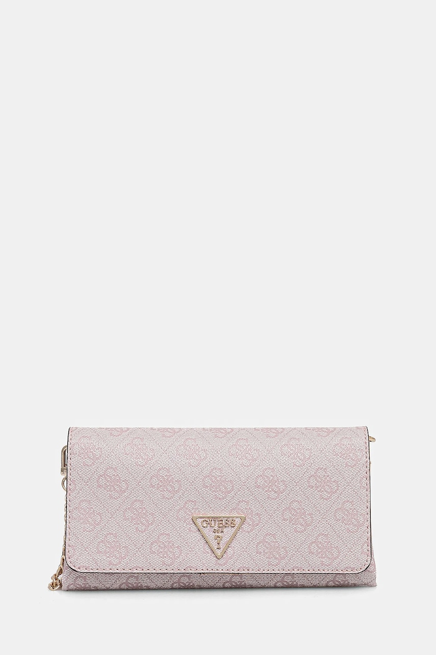 Τσάντα Guess NOELLE χρώμα: ροζ, HWBG78 79750