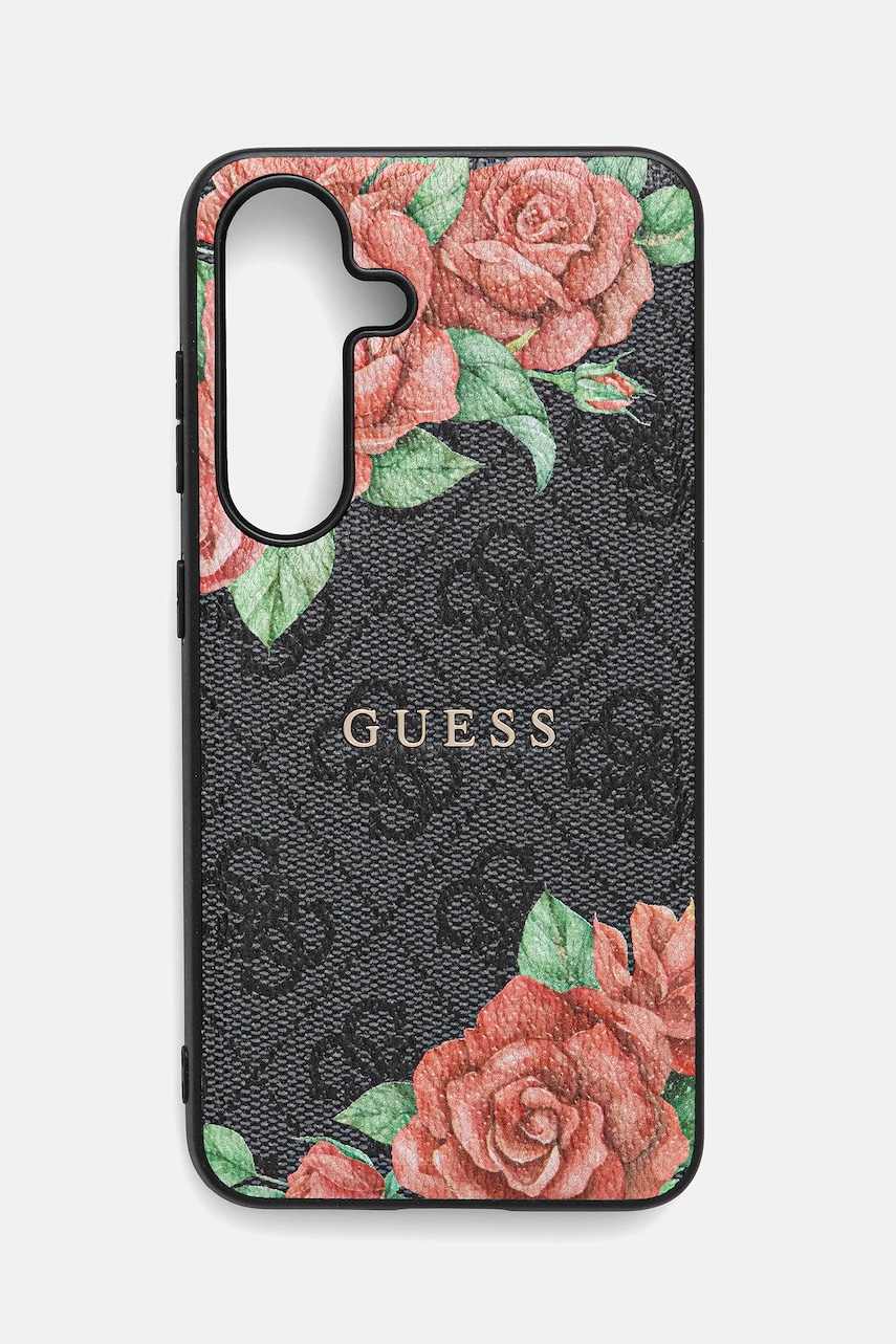 Θήκη κινητού Guess Samsung Galaxy S25 χρώμα: μαύρο, GUHMS25SP4ROPEMCK