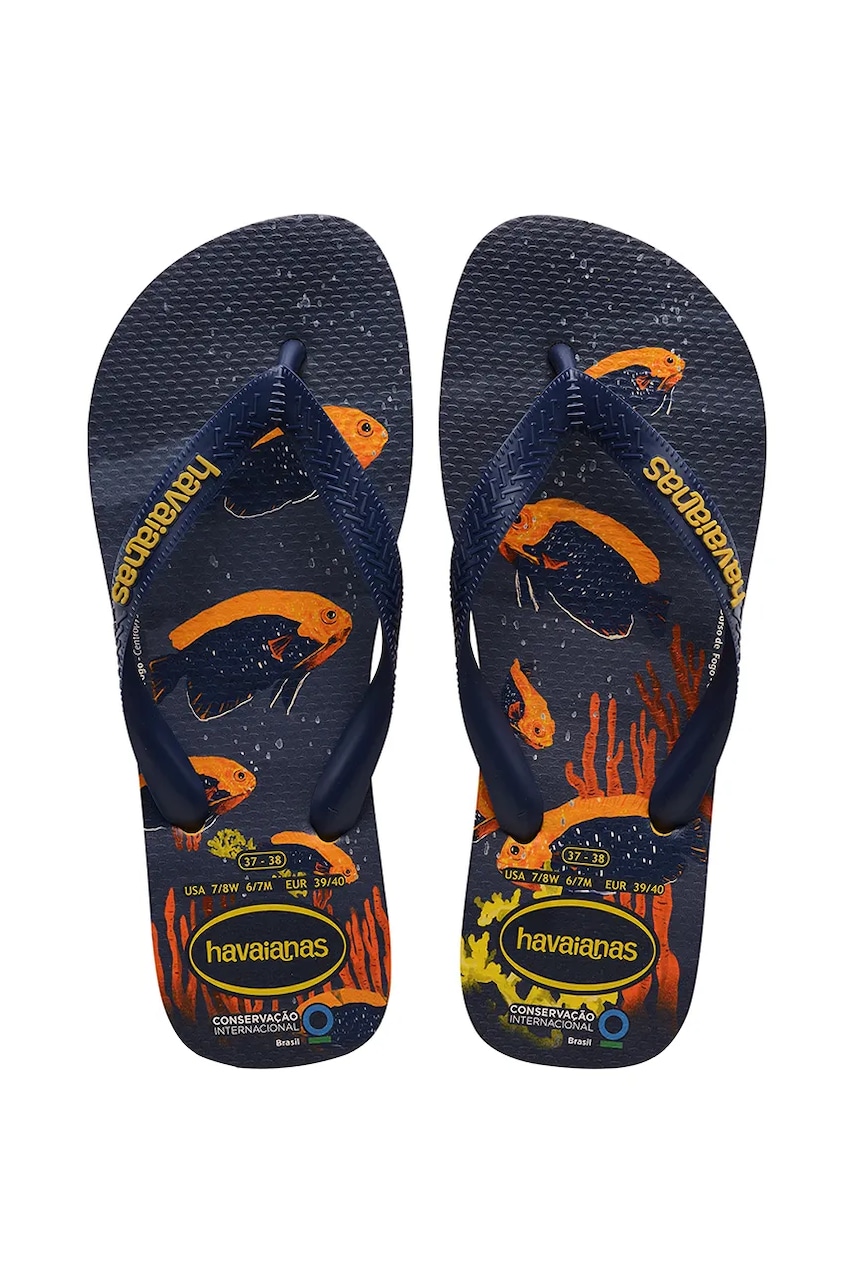Σαγιονάρες Havaianas CONSERVATION INTERNATIONAL POP χρώμα: ναυτικό μπλε, 4119507-1740