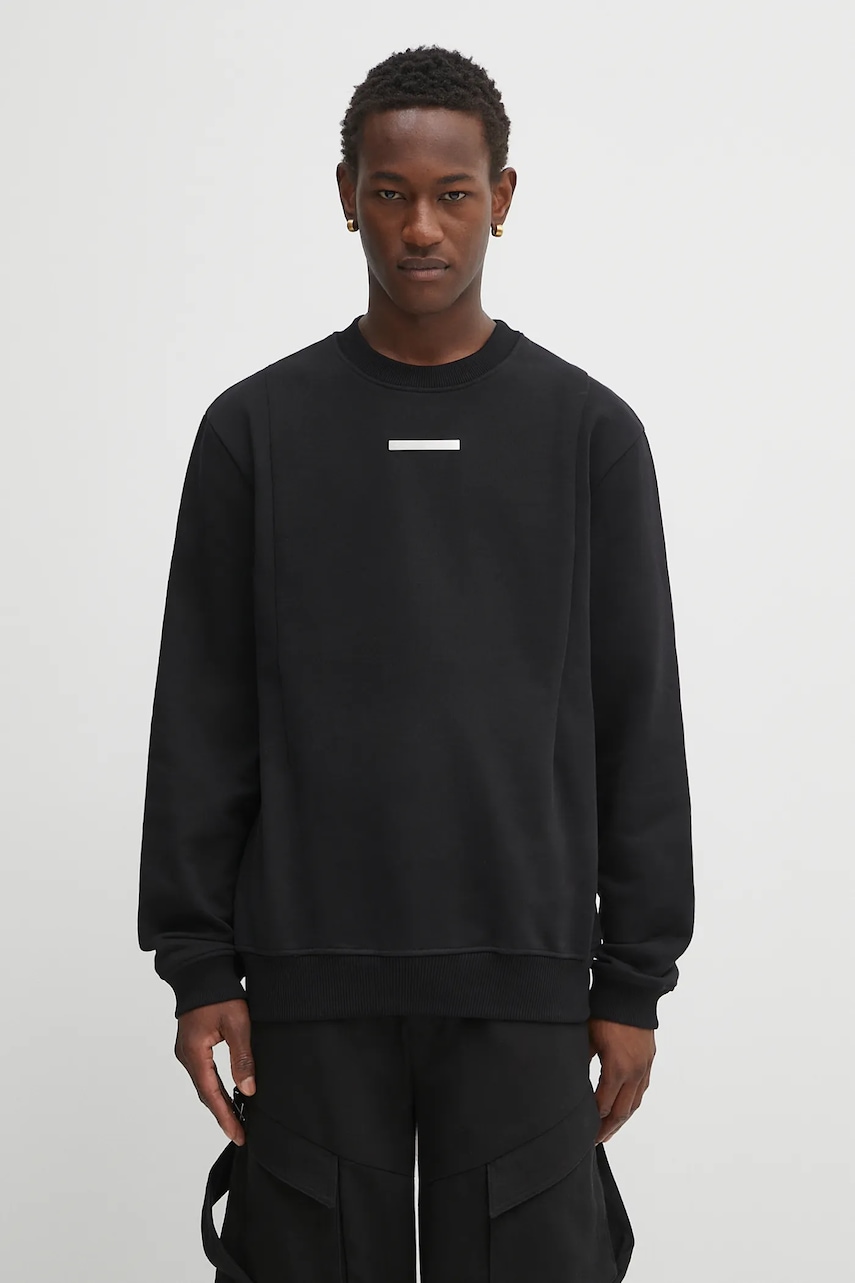 Βαμβακερή μπλούζα Heliot Emil χρώμα: μαύρο, PREAW25_M_08_078_BLK01