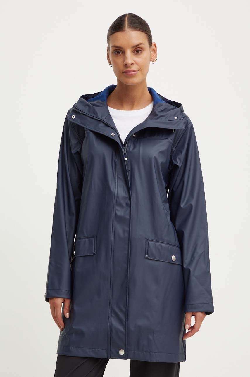 Αδιάβροχο μπουφάν Helly Hansen Moss γυναικείο, χρώμα: ναυτικό μπλε, 53251