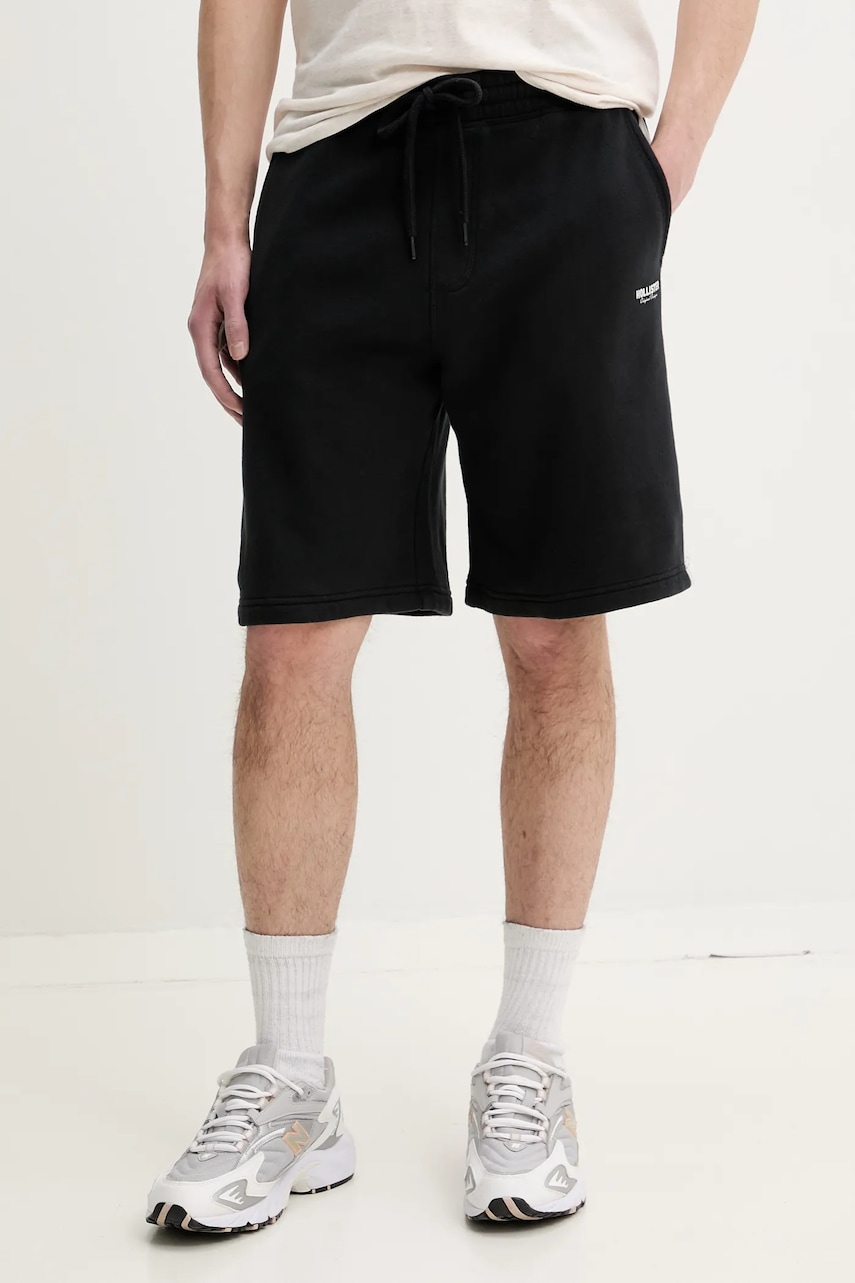 Σορτς Hollister Co. χρώμα: μαύρο, KI328-5012