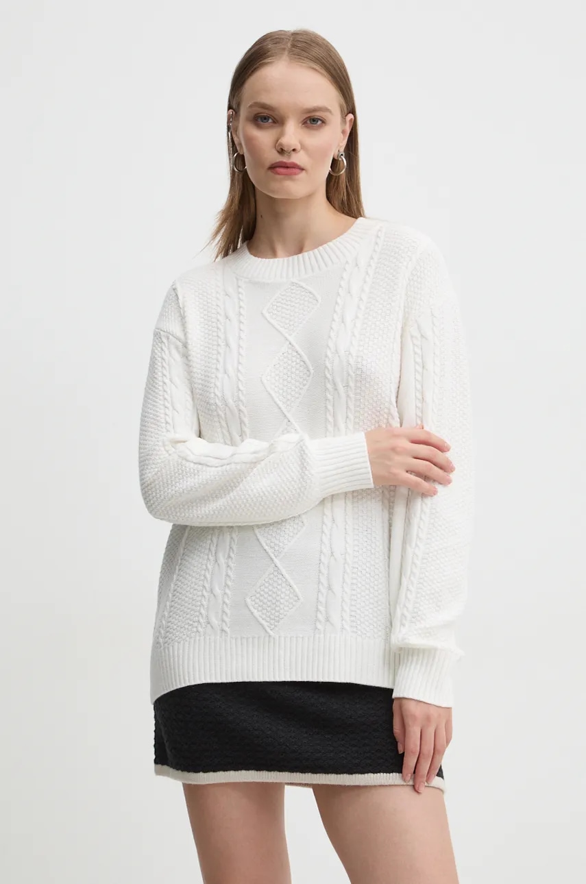 Πουλόβερ Hollister Co. χρώμα: μπεζ, KI350-4179