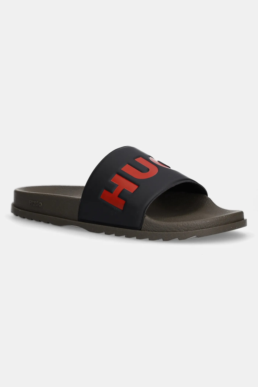 Παντόφλες HUGO Match χρώμα: πράσινο, 50498352