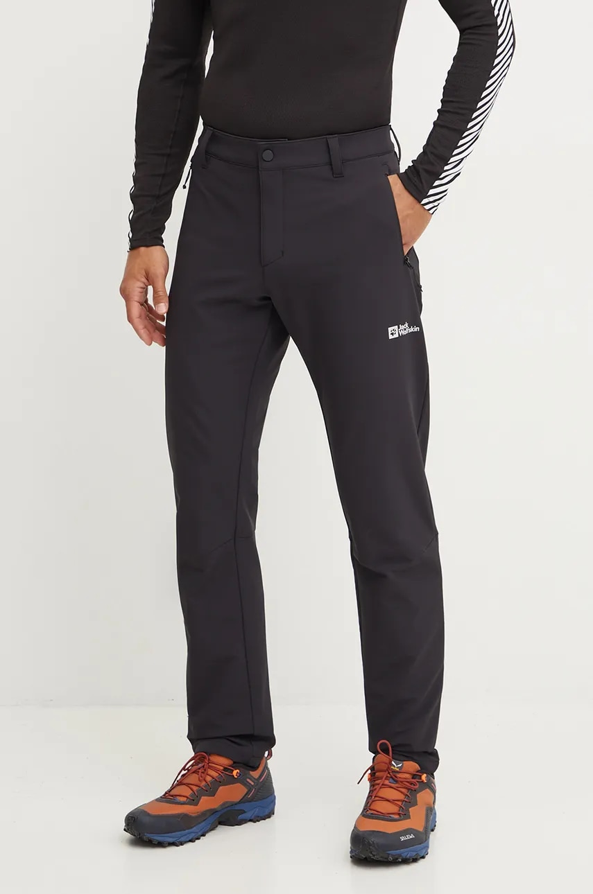 Παντελόνι εξωτερικού χώρου Jack Wolfskin Activate Thermic χρώμα: μαύρο, A61881