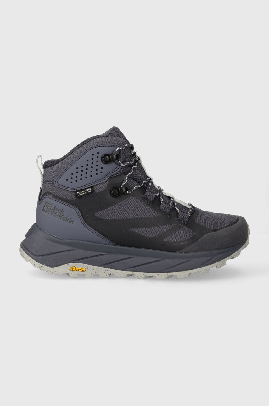 Παπούτσια Jack Wolfskin Terraventure Texapore Mid χρώμα: ναυτικό μπλε