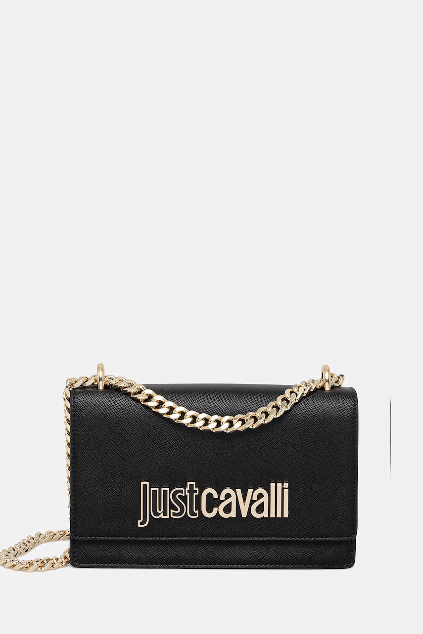 Τσάντα Just Cavalli χρώμα: μαύρο, 79RA4BBA ZS766